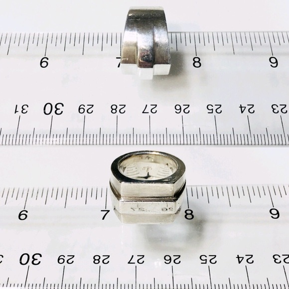 XL Sterling Silver Gucci Ring - Picture 6 of 7